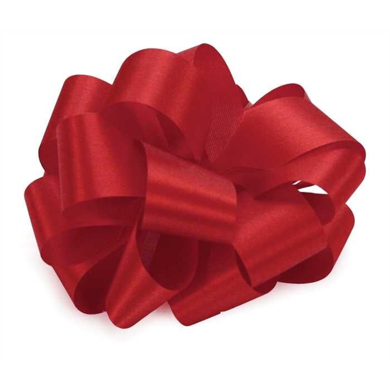 9/16" x 100yd Acetate Satin Ribbon No3 - Red