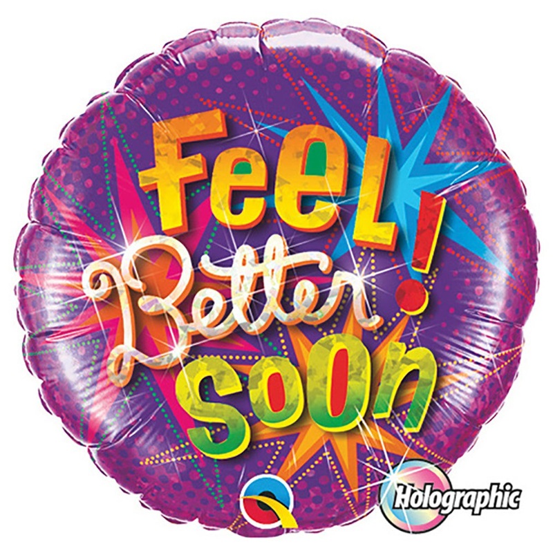 Feel Better Soon Star Bursts 18 Balloon