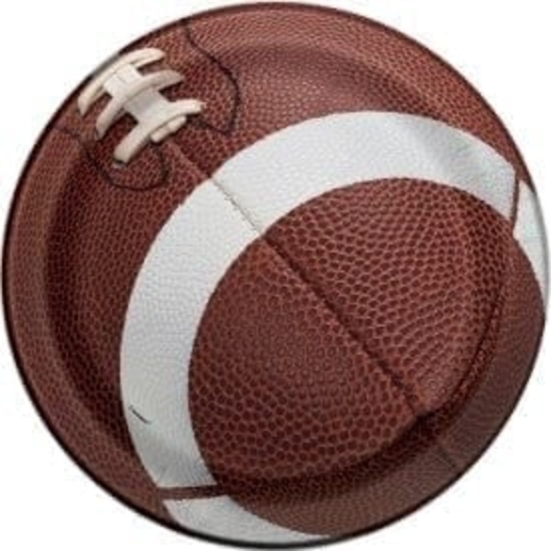 Football Party Dessert Plates 7 (8 count)