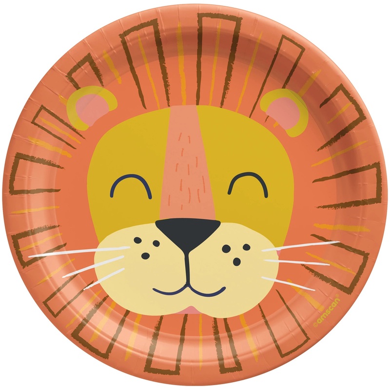 Get Wild Lion Paper Plates 7 (8 count)