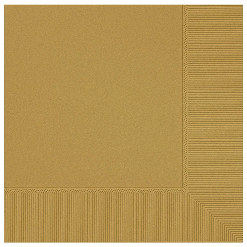 Gold Lunch Napkins 2 Plys 50ct (50 count)