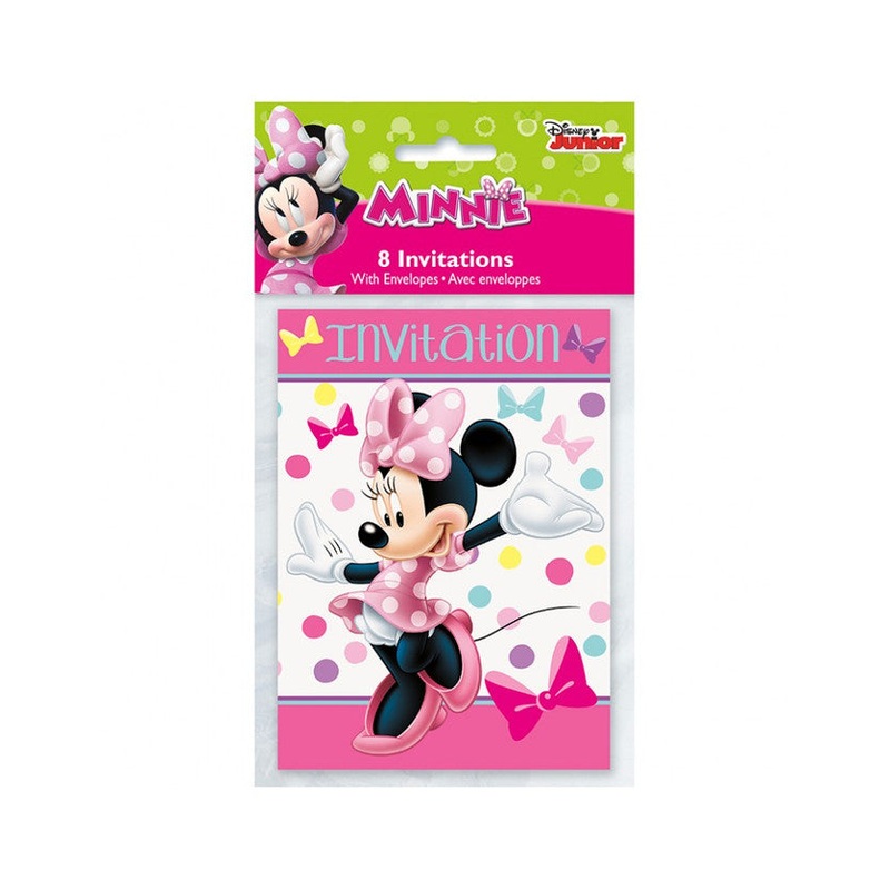 Minnie Mouse Invitations (8 count)