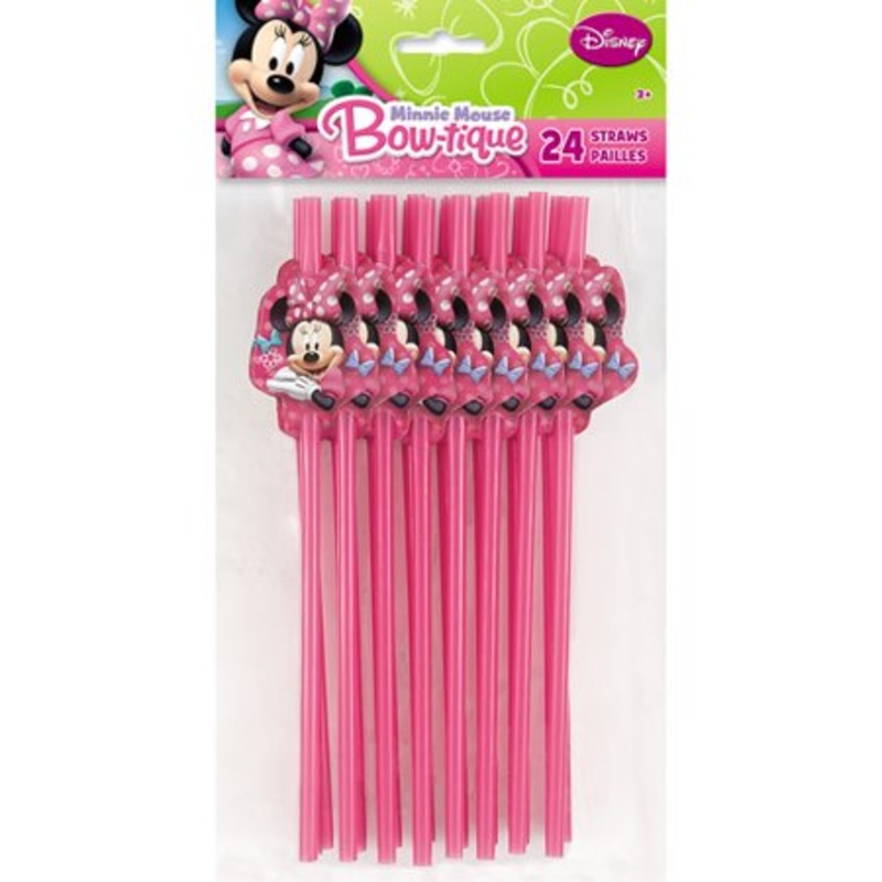 Minnie Party Straws (24 count)