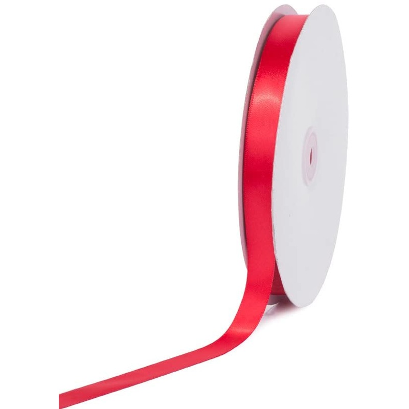Red 5/8" x 100 yards Satin Ribbon