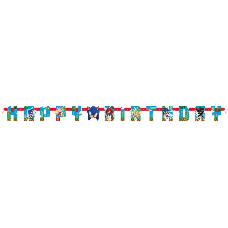 Sonic The Hedgehog Birthday Banner
