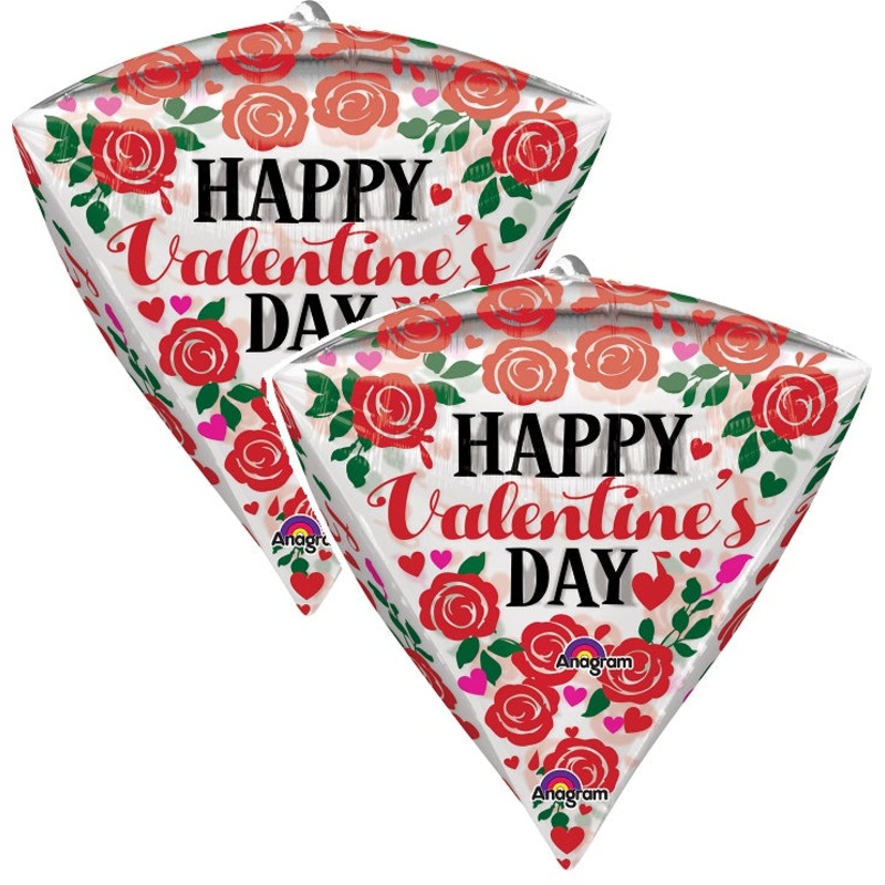 Valentine's Day Roses Diamondz 15 Balloon