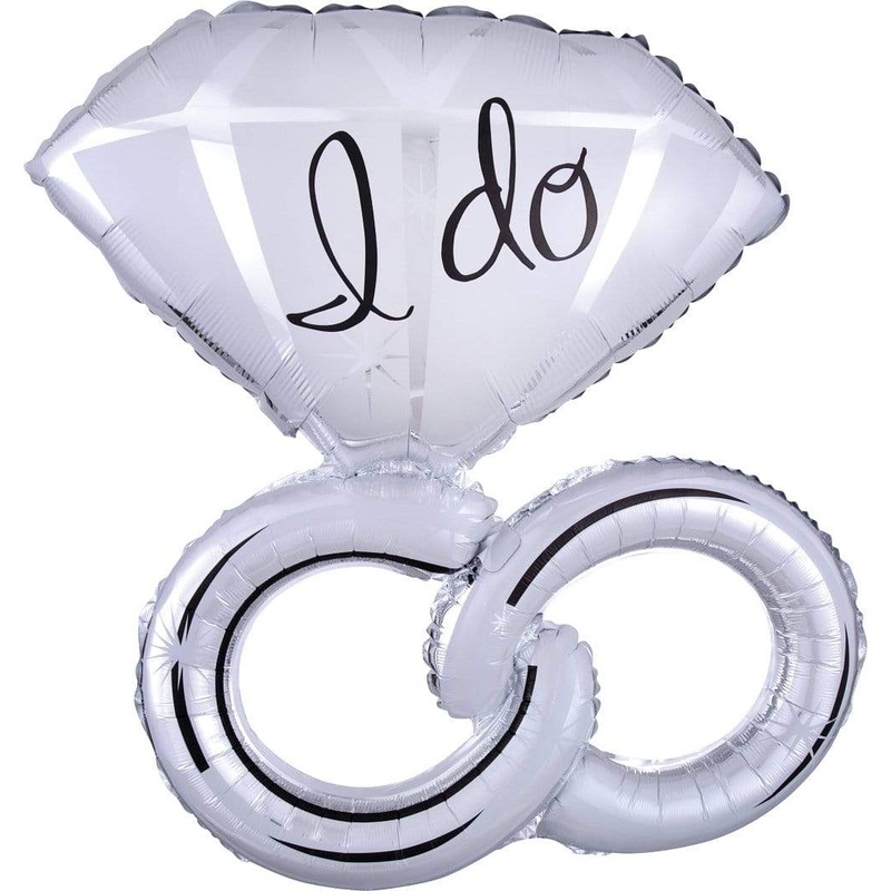 Wedding Rings I Do 30 Balloon