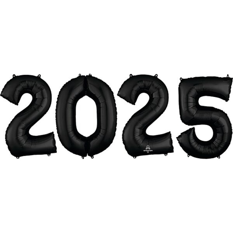 2025 Anagram Numbers Kit - Black 34 Balloon