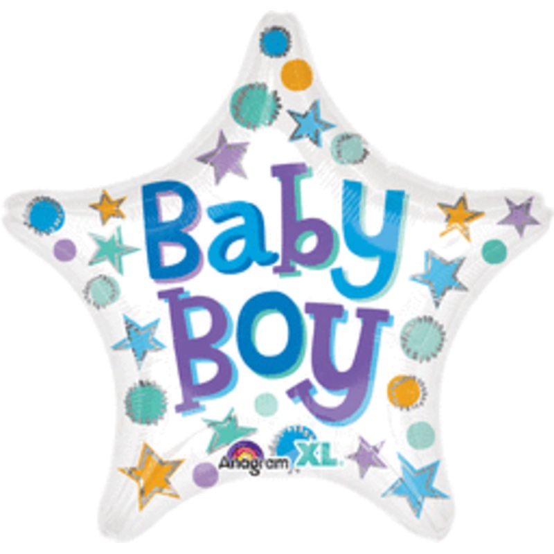 Baby Boy Star 18" Balloon