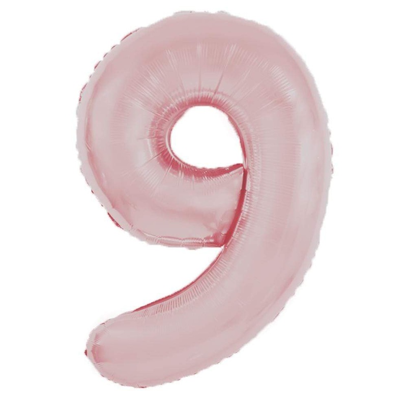 Baby Pink Number 9 34 Balloon