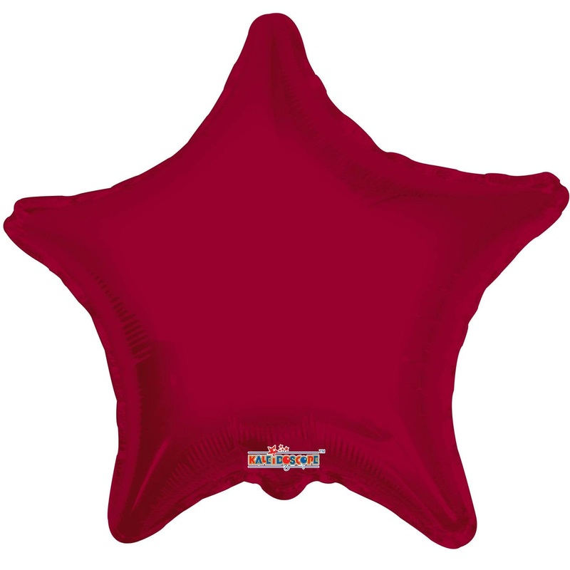 Burgundy 18 Star Balloon