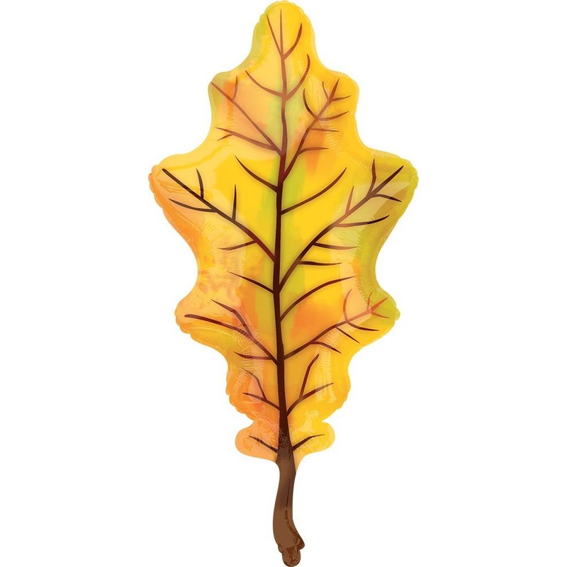 Fall Yellow Oak Leaf 42 Balloon