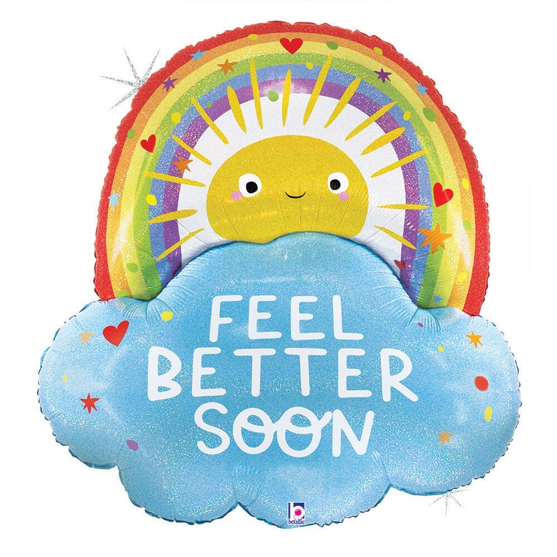 Feel Better Sun - Holographic 35" Balloon