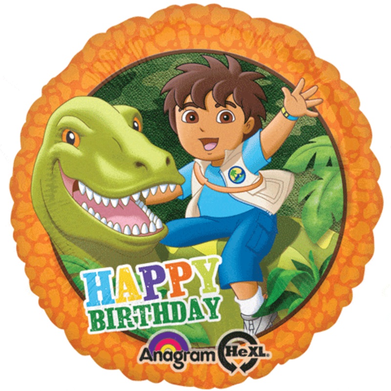 Go, Diego, Go! Dinosaur Birthday 18 Balloon