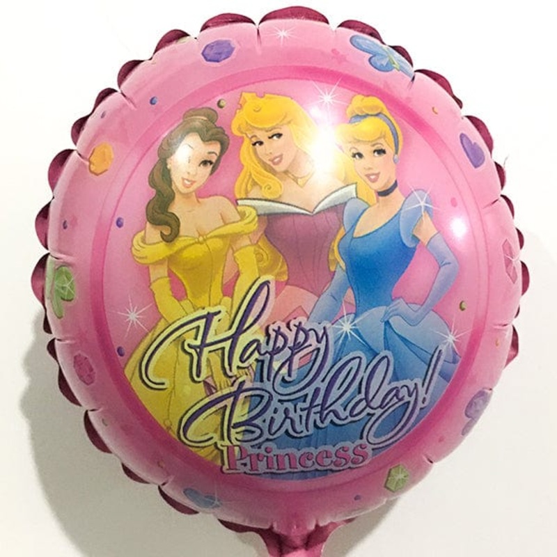 Happy Birthday Disney Princess (requires heat-sealing) 9 Balloon