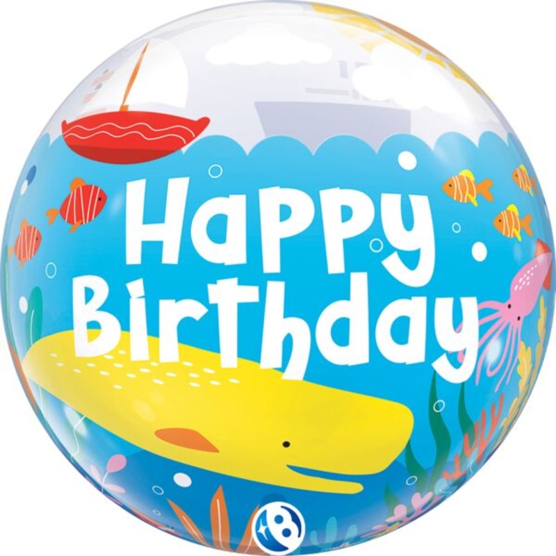 Happy Birthday Maritime Fun 22 Bubble Balloon