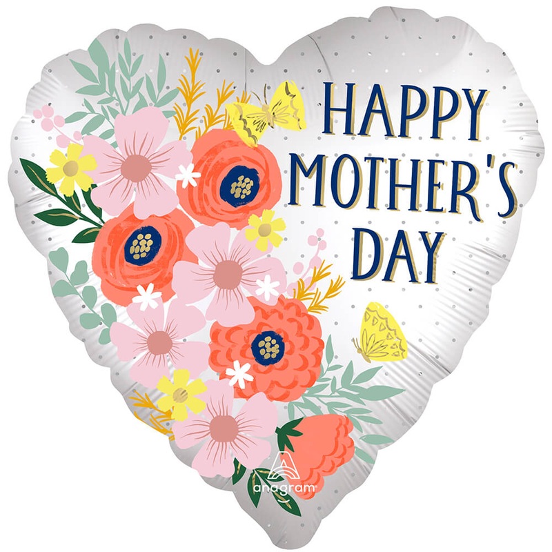 Happy Mother's Day Satin Blooms 18 Balloon