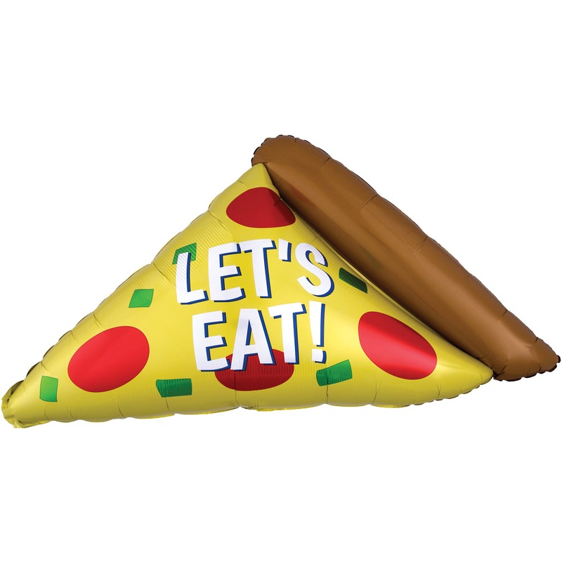 Let's Eat Pizza Slice 45 Balloon