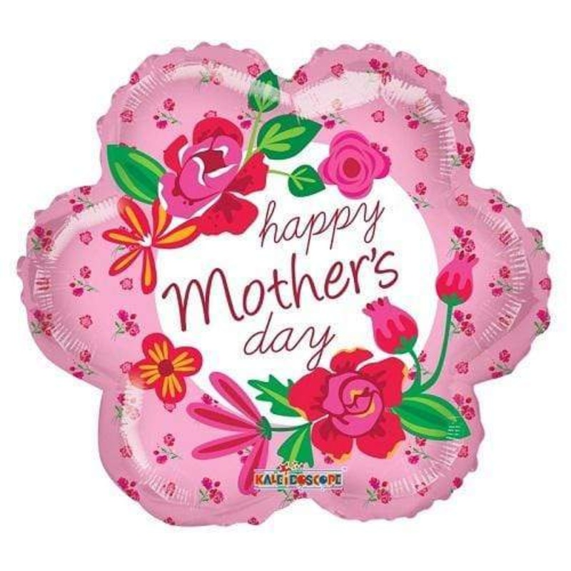 Mother's Day Pink Roses Gellibean 18 Balloon