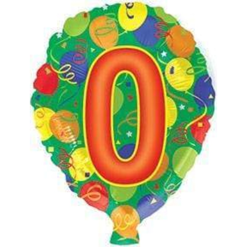 Number Zero 17 Balloon