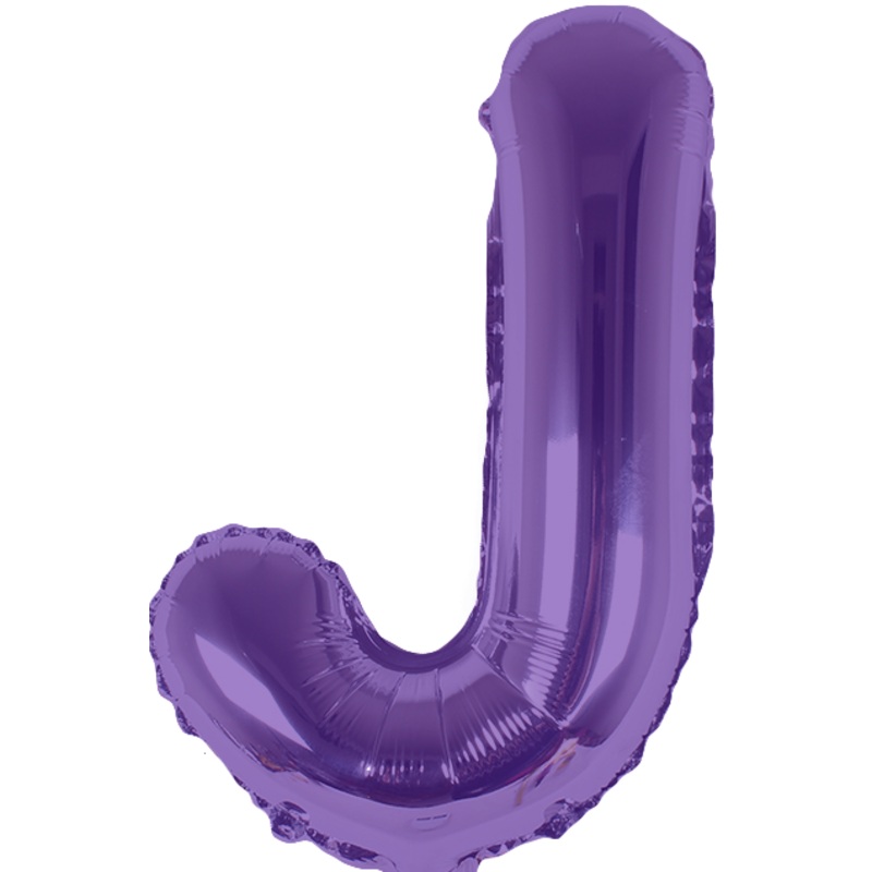 Purple Letter J 16 Balloon