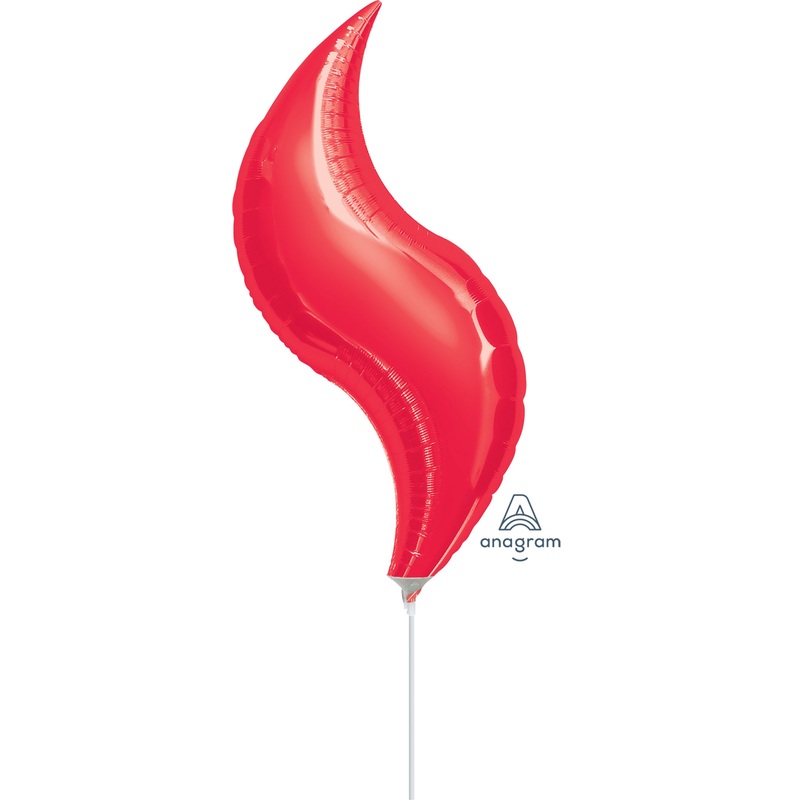 Red Curve (requires heat-sealing) 19 Balloons (5 count)