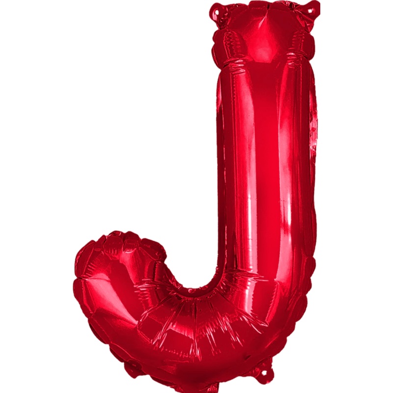 Red Letter J 16" Balloon