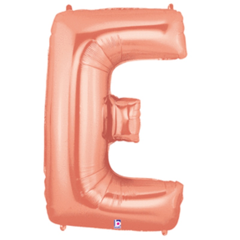 Rose Gold 34" Letter E Balloon