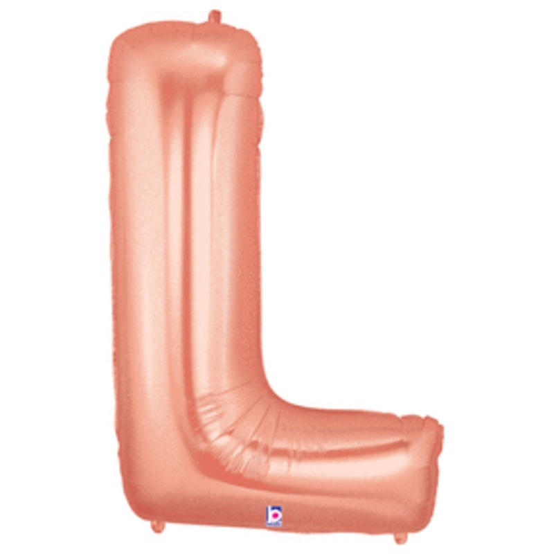 Rose Gold 34" Letter L Balloon