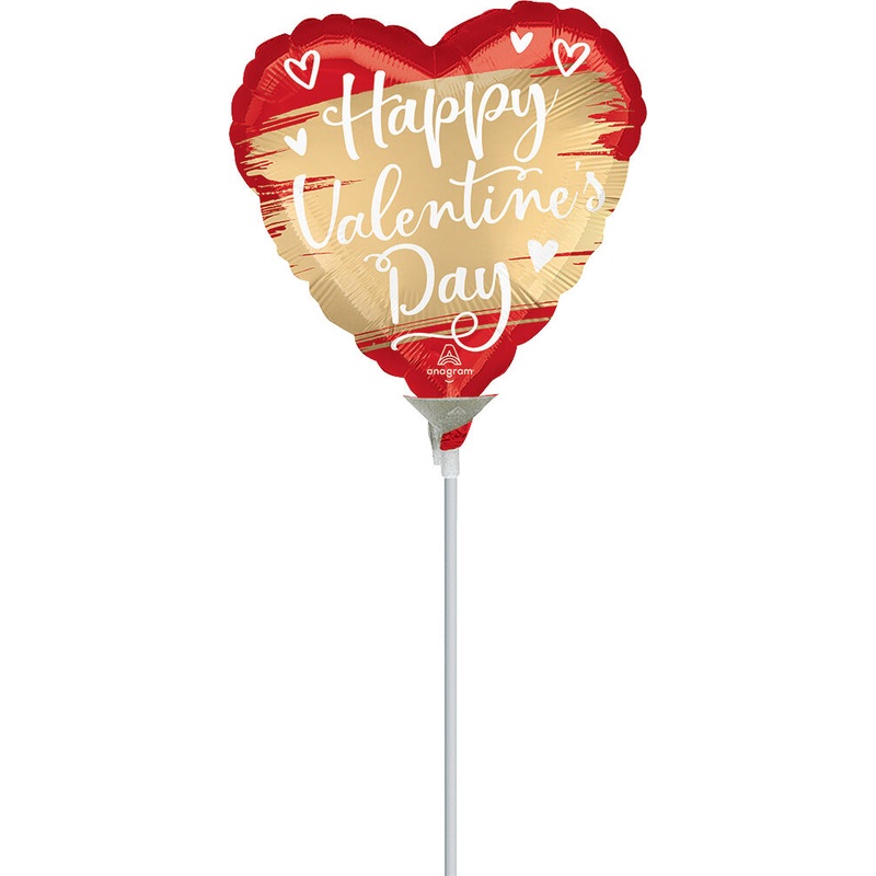 Satin Gold Swoosh 4" Air-fill Balloon (requires heat sealing)