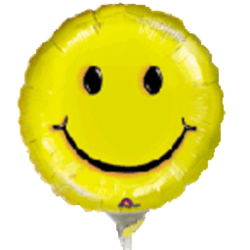 Smiley Face 4" Air-fill Balloon (requires heat sealing)