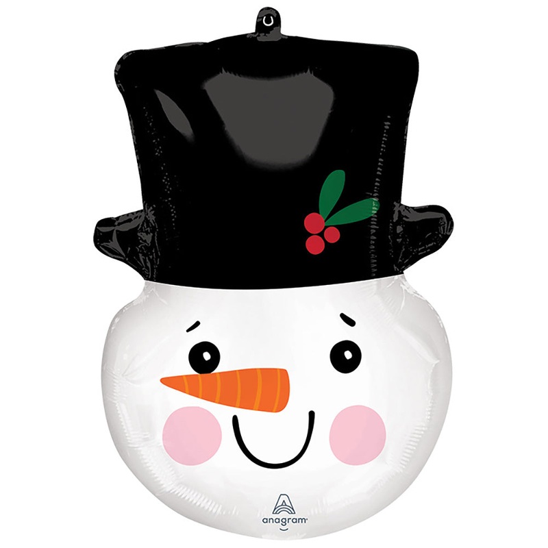 Smiley Snowman Head 23 Balloon