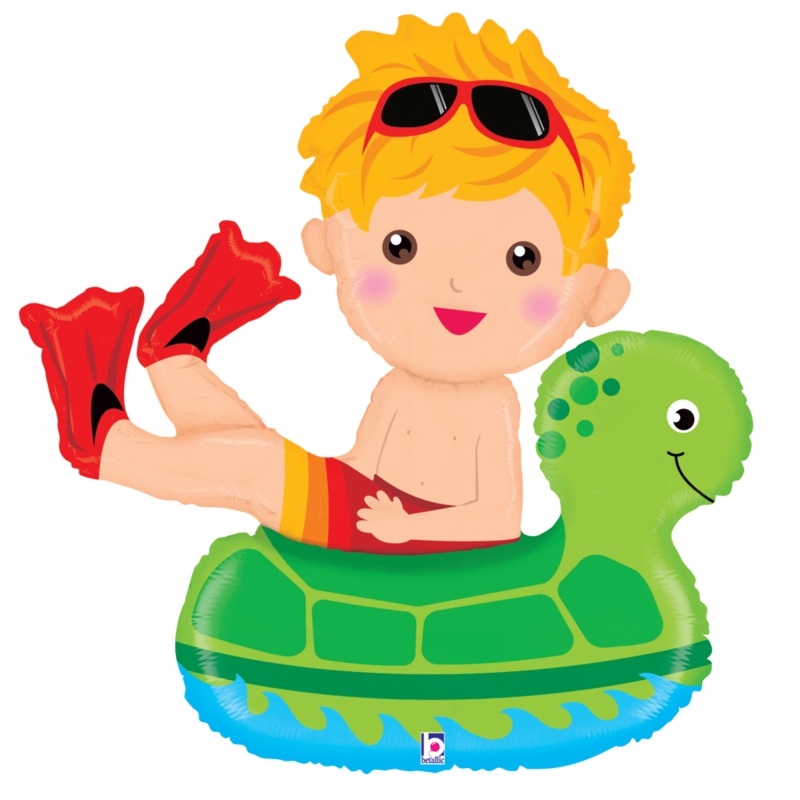 Swimming Boy Floatie 42 Balloon