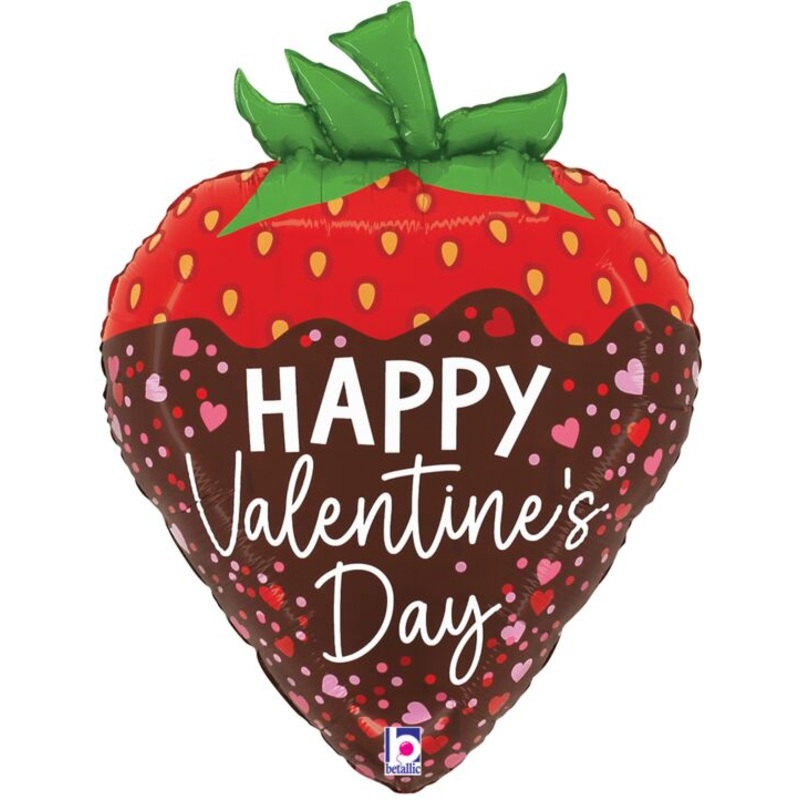Valentine's Day Chocolate Strawberry 21 Balloon