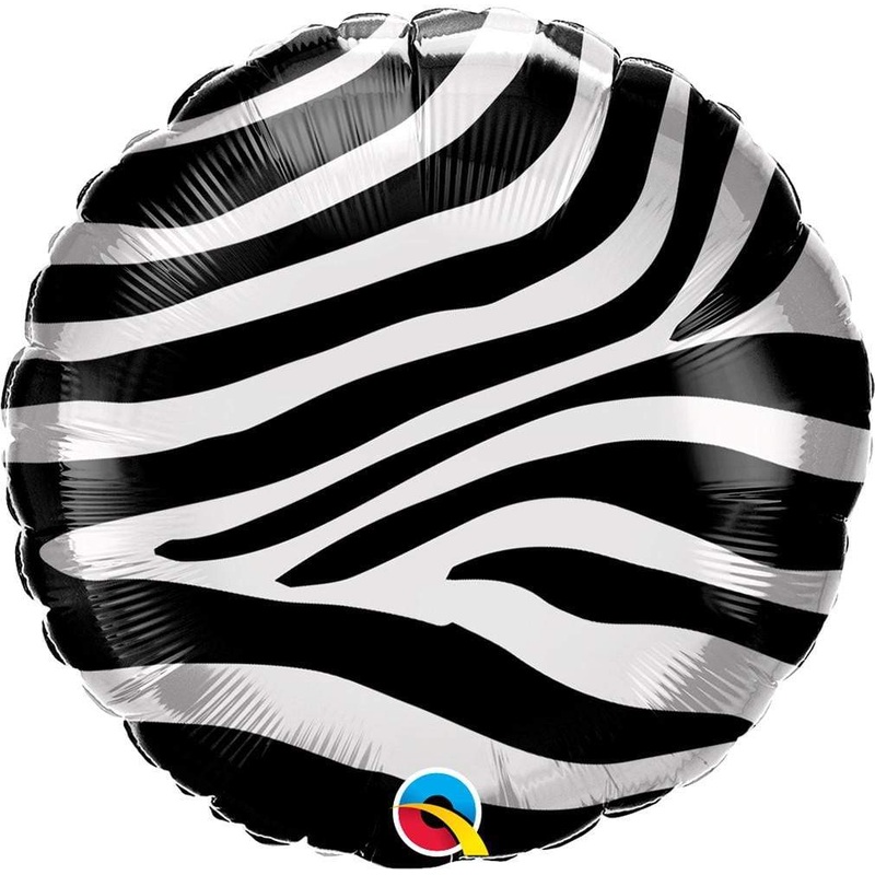 Zebra Stripes Animal Print Pattern 18 Balloon