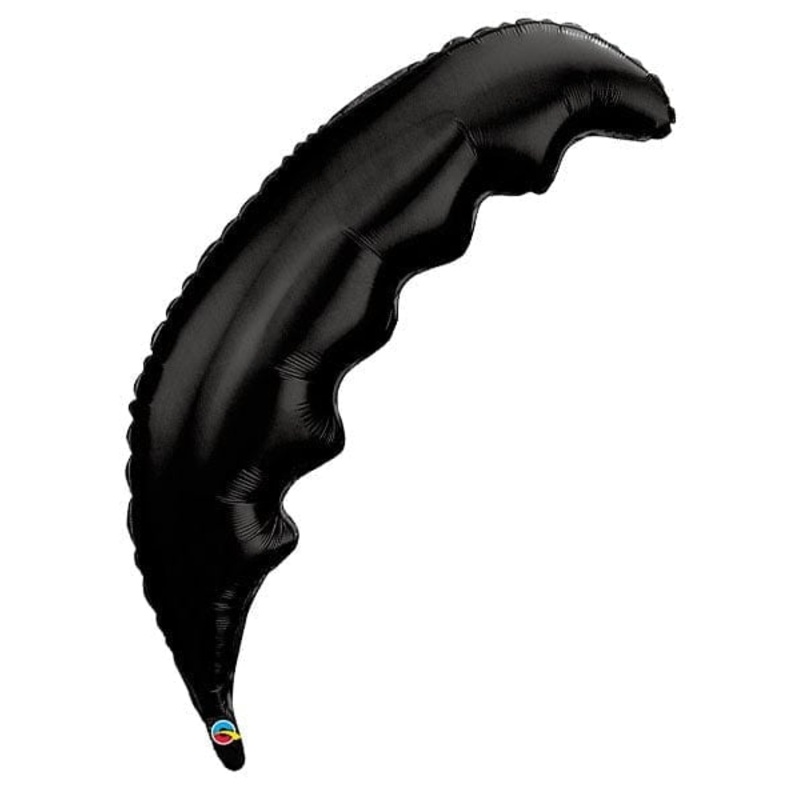 36" Black Palm Frond Foil Balloon
