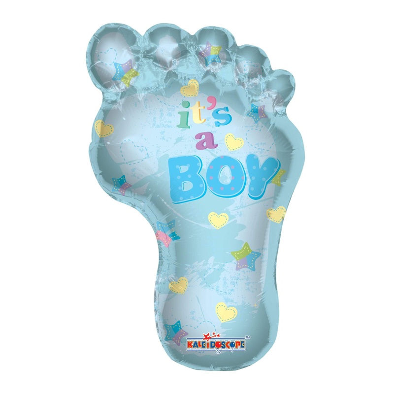 36 It's a Boy Baby Footprint Balloon