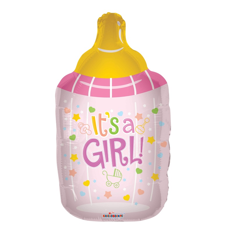 36 It's a Girl Baby Bottle Balloon