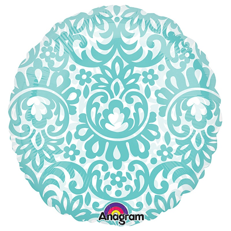 Circle - Robins Egg Blue Tapestry 18 Balloon