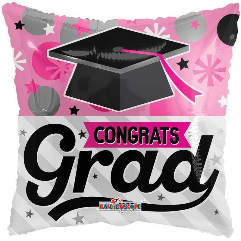 Congrats Grad Pink Graduation 18 Balloon
