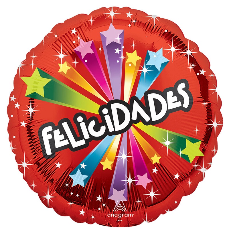 Felicidades Estrellas 17" Balloon