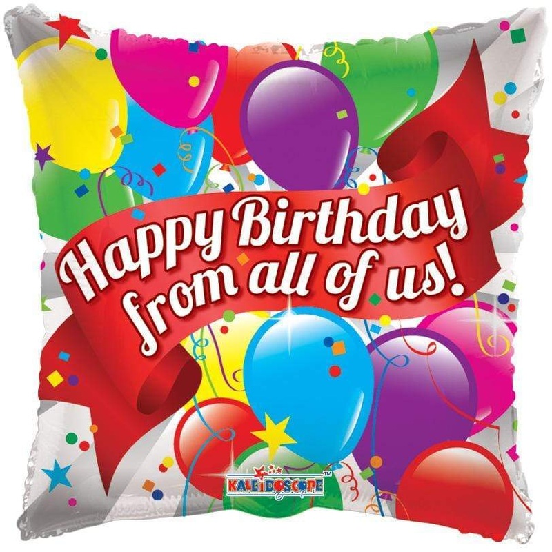 Happy Birthday From All Of Us 18 Balloon
