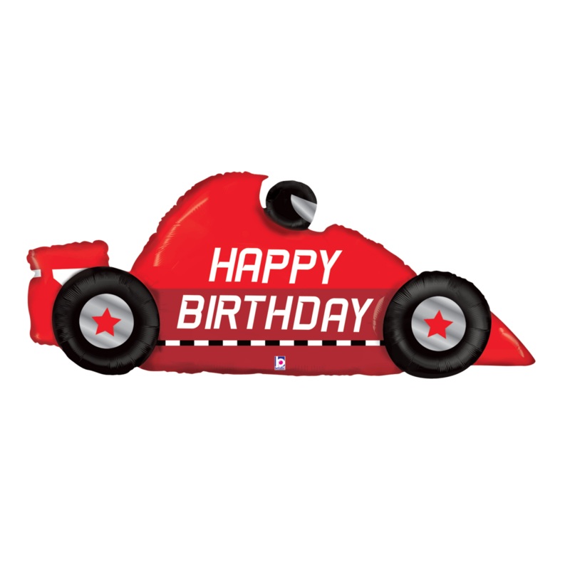 Happy Birthday Race Car 43 Balloon