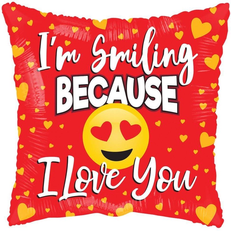I'm Smiling Because I Love You 18 Balloon