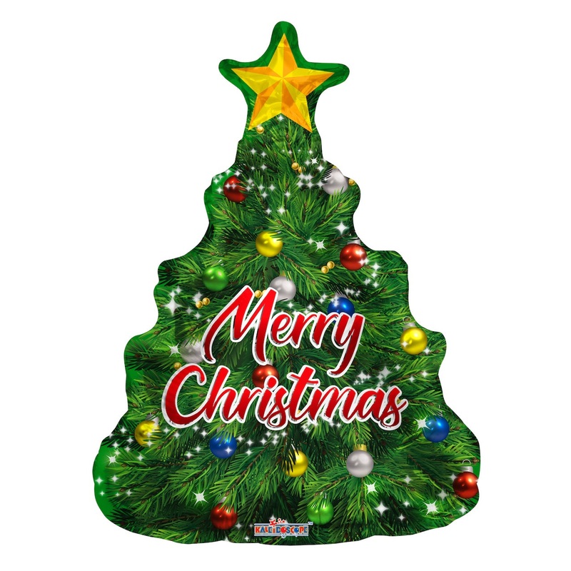 Merry Christmas Tree (requires heat-sealing) 14 Balloon
