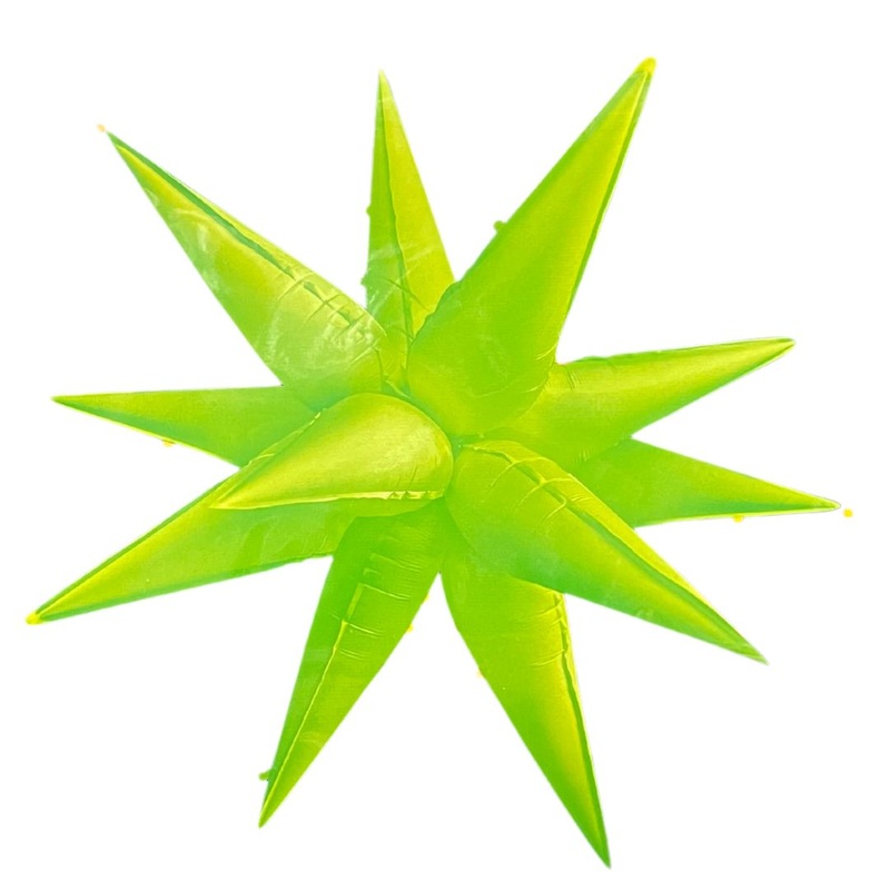 Neon Green Starburst 40 Balloon