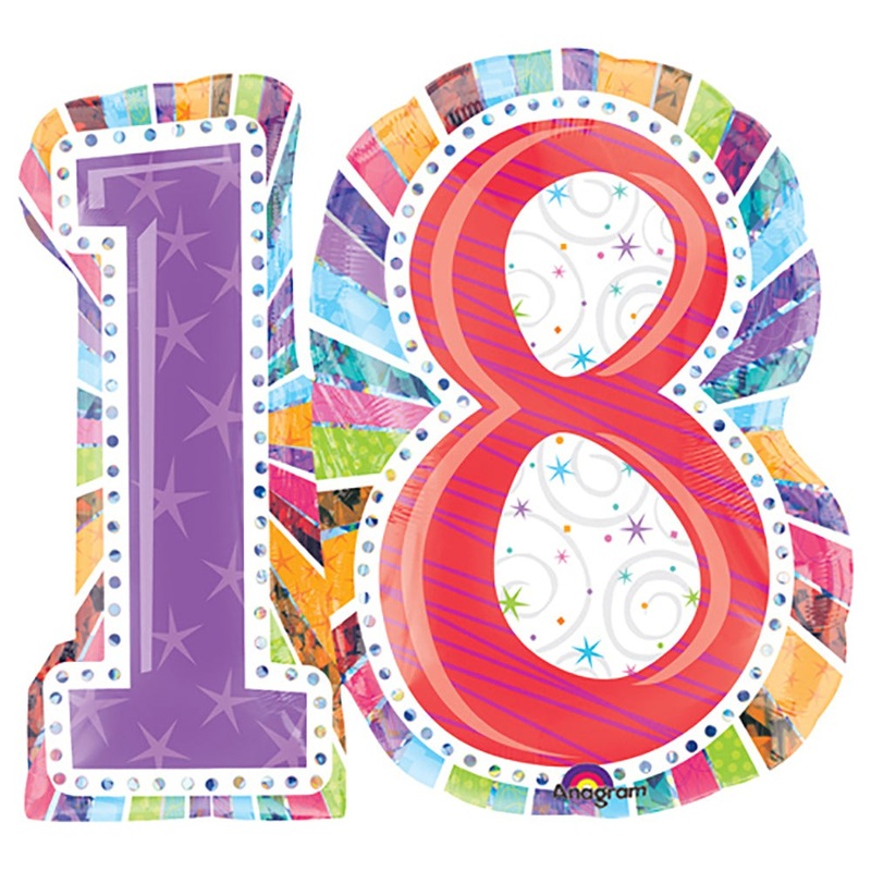 Radiant Birthday 18 28 Balloon
