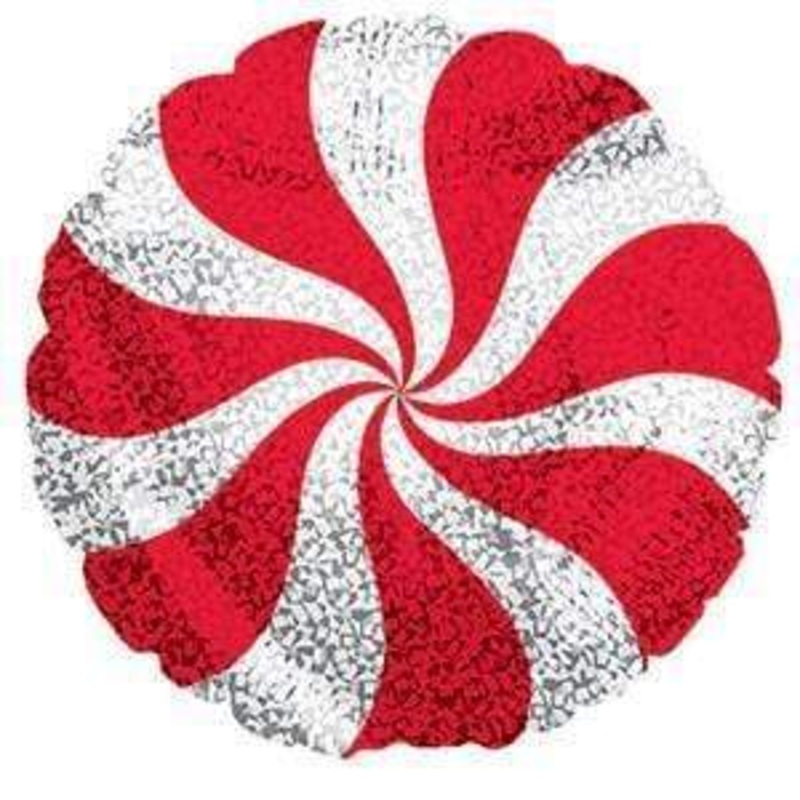 Red Candy Swirl 9 Balloon (requires heat-sealing)