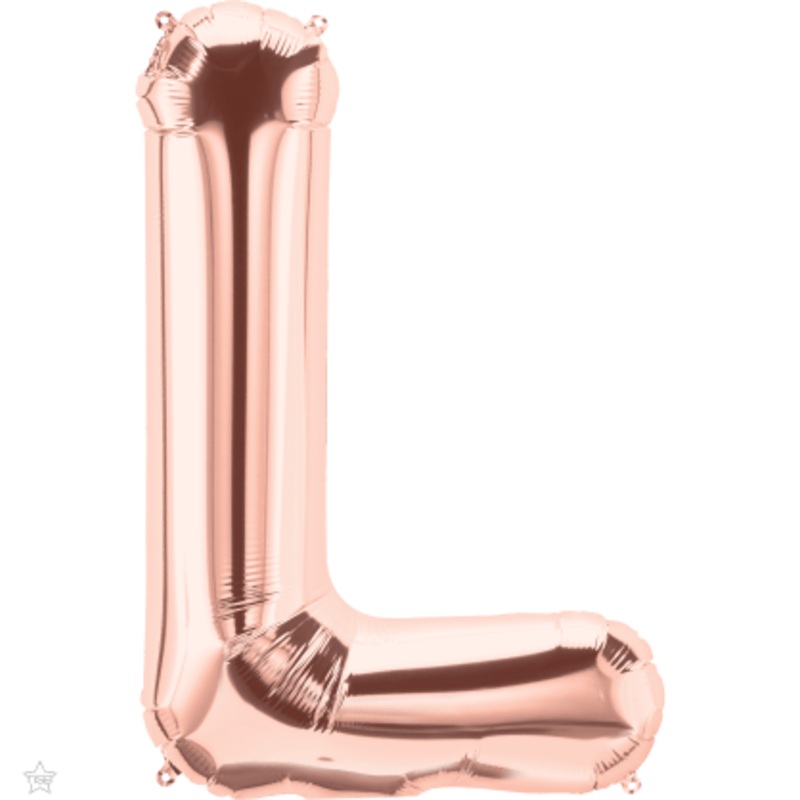 Rose Gold Letter L 34" Balloon