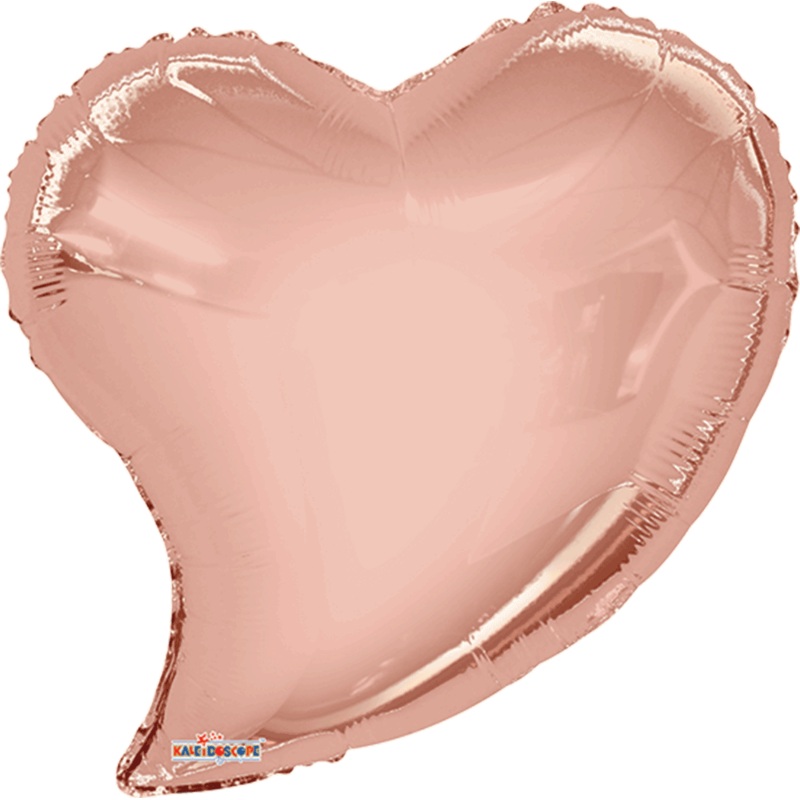 Solid Rose Gold Coquette Heart 18 Balloon